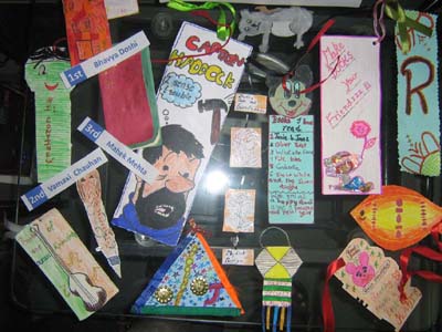 book mark competition for the enthusiastic kids at Infotheque